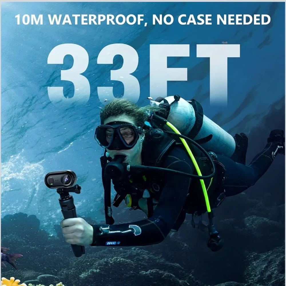 Black Action Camera with Accessories